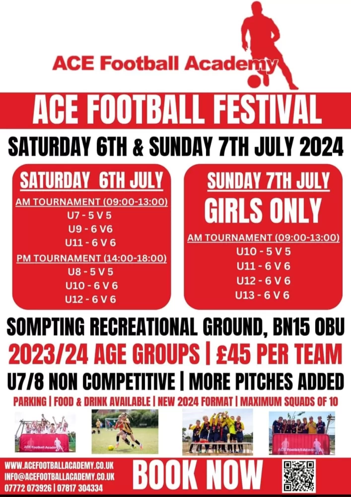 ACE FOOTBALL FESTIVAL - 6th - 7th July 2024